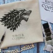Cross stitch pattern "Winter Is Coming".