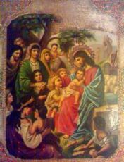 Икона Иисус Христос и дети