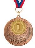 Медаль наградная Алавес за 1 место 50 мм