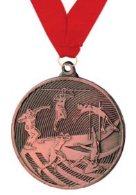 Медаль Легкая атлетика наградная с лентой 3 место 50 мм