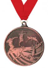 Медаль Легкая атлетика наградная с лентой 3 место 50 мм