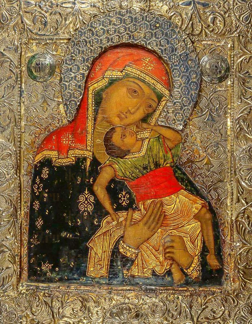 Икона Взыграние Младенца (копия 16 века)