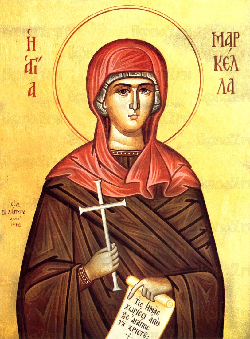 Маркелла Хиосская (рукописная икона)