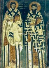 Икона Евсевий и Евстафий Сербские (копия 13 века)