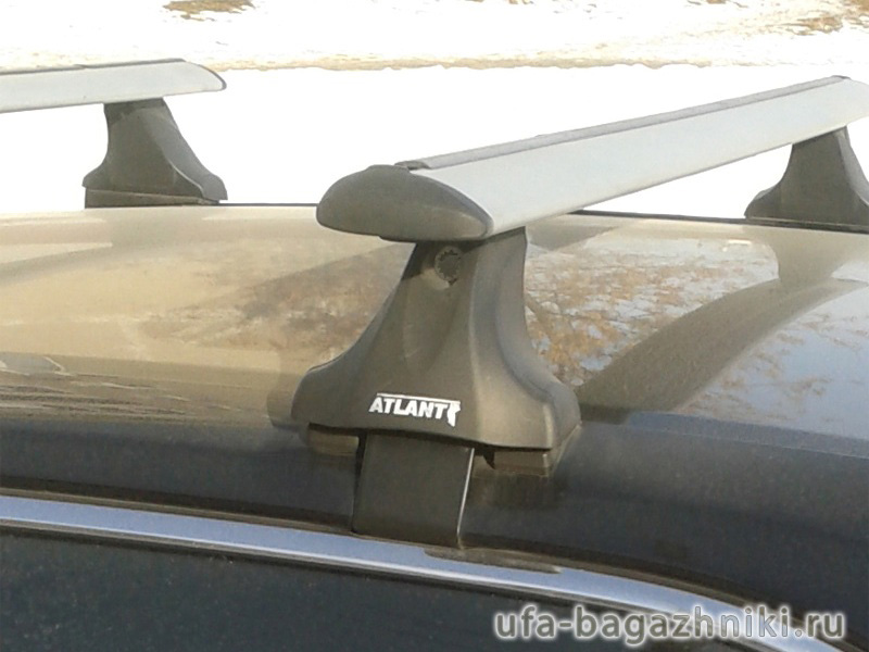 Багажник на крышу Volkswagen Passat B8, Атлант, крыловидные дуги, опора Е