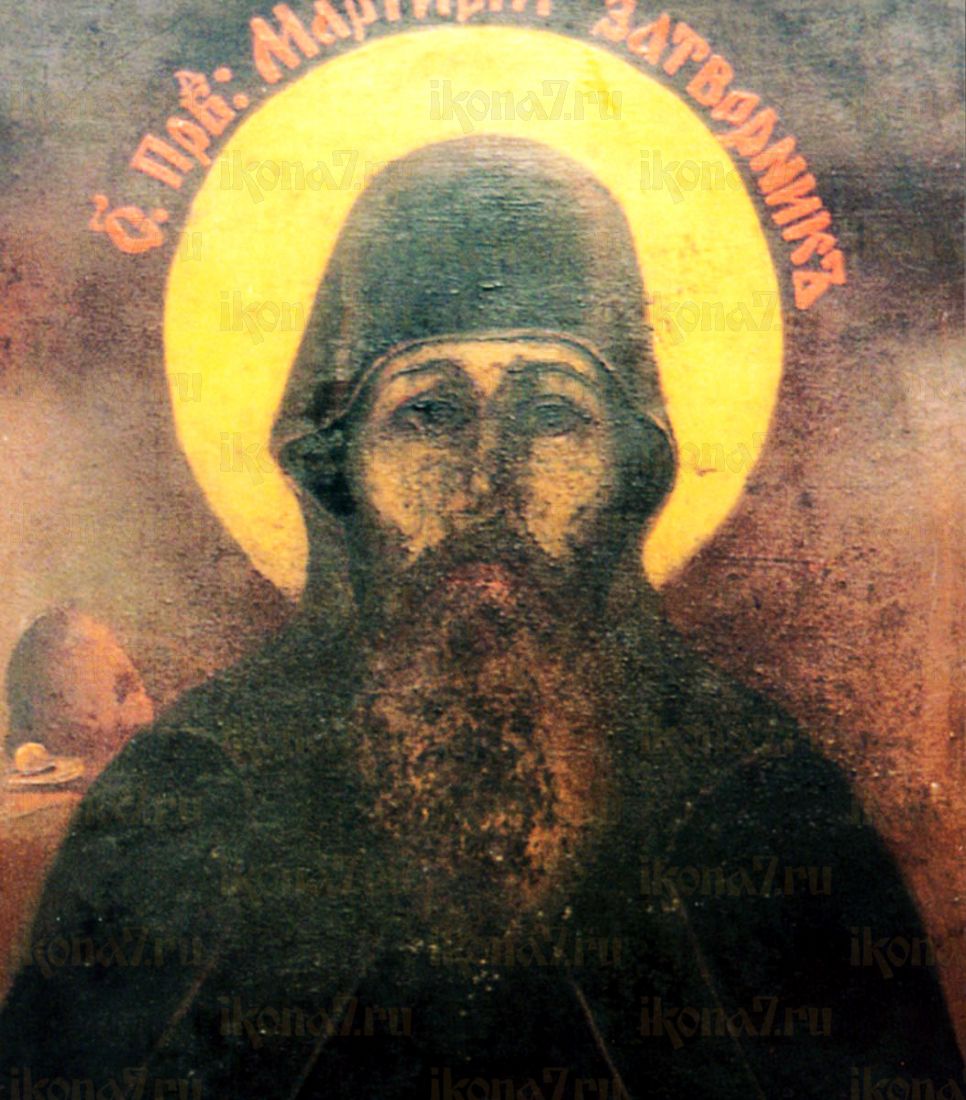 Мартирий Печерский (рукописная икона)
