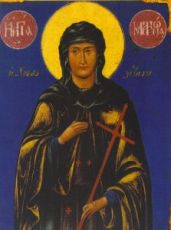 Матрона Хиосская (рукописная икона)