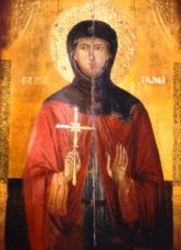 Матрона Хиосская (рукописная икона)