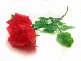 Искусственная роза одиночная пластиковая