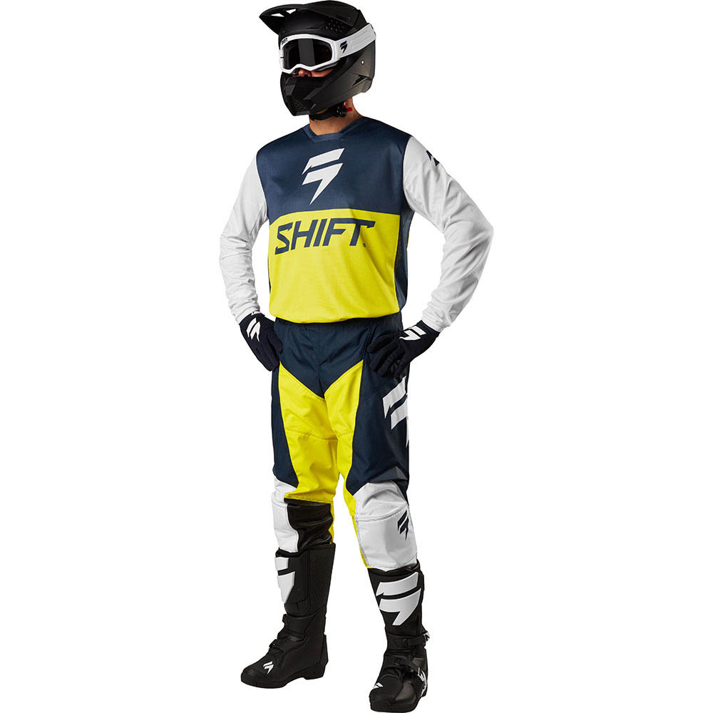 Shift - 2018 Whit3 Label GP Limited Edition Navy/Yellow комплект джерси и штаны, сине-желтый