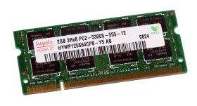 Модуль памяти  Hynix PC2-5300S 2Gb 667 Mhz  HYMP125S64CP8-Y5 AB DDR2  SO-DIMM