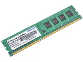 Модуль памяти Patriot Signature 4GB DDR3 PC3-12800 PSD34G160081