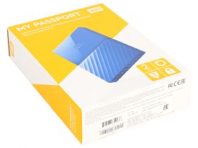 Внешний жесткий диск  HDD 2.5" USB 3.0 2TB Western Digital WDBUAX0020BBL My Passport Blue