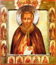 Икона Александр Свирский (копия старинной)