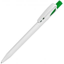 заказать белые ручки с зелеными деталями оптом  ручки твин