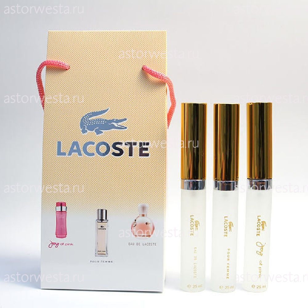 Подарочный набор Lacoste for women, 3x25 ml (ПОД ЗАКАЗ)