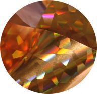 Фольга для литья и кракелюра Royal (48) золото голографический кристалл
