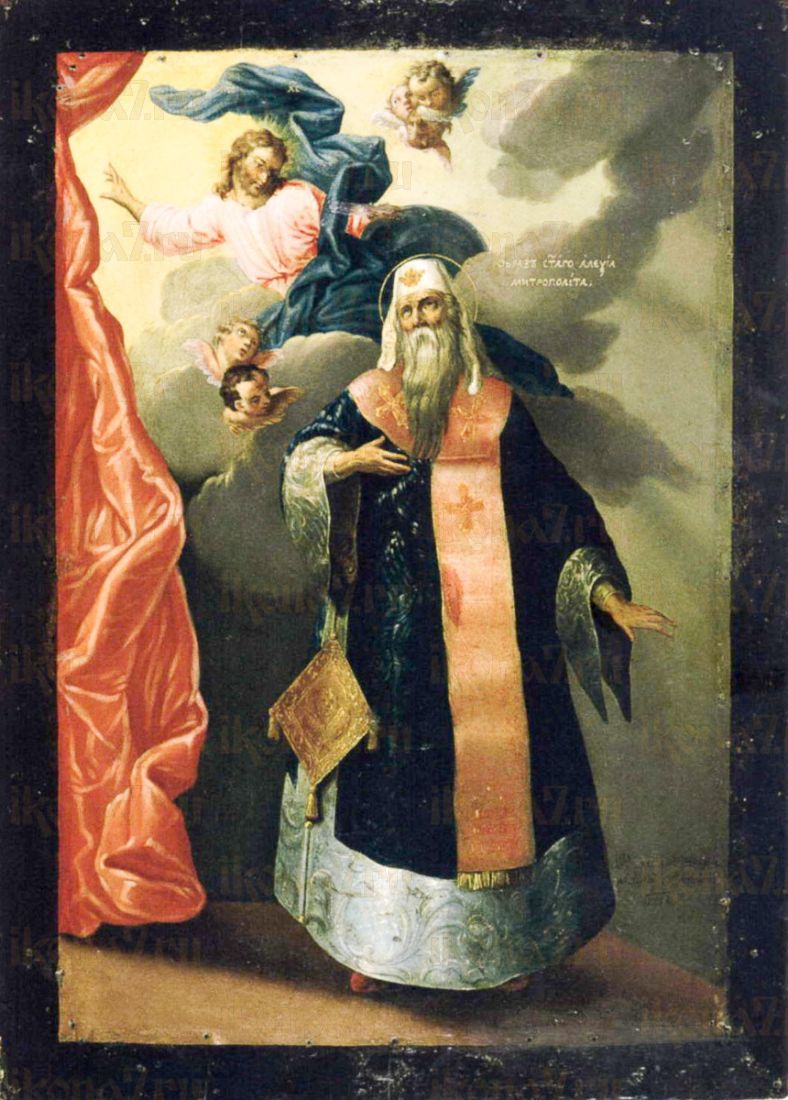 Икона Алексий Московский (копия 18 века)