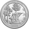 Национальное побережье живописных камней(Мичиган) 25 центов США 2017 Монетный Двор S