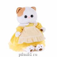 Кошечка Ли-Ли в желтом платье с передником