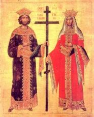 Икона Константин и Елена (копия старинной)