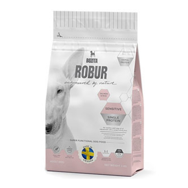 Корм сухой  BOZITA ROBUR Sensitive Single Protein Salmon & Rice для взрослых собак с нормальным уровнем активности и чувствительным пищеварением с лососем 3кг