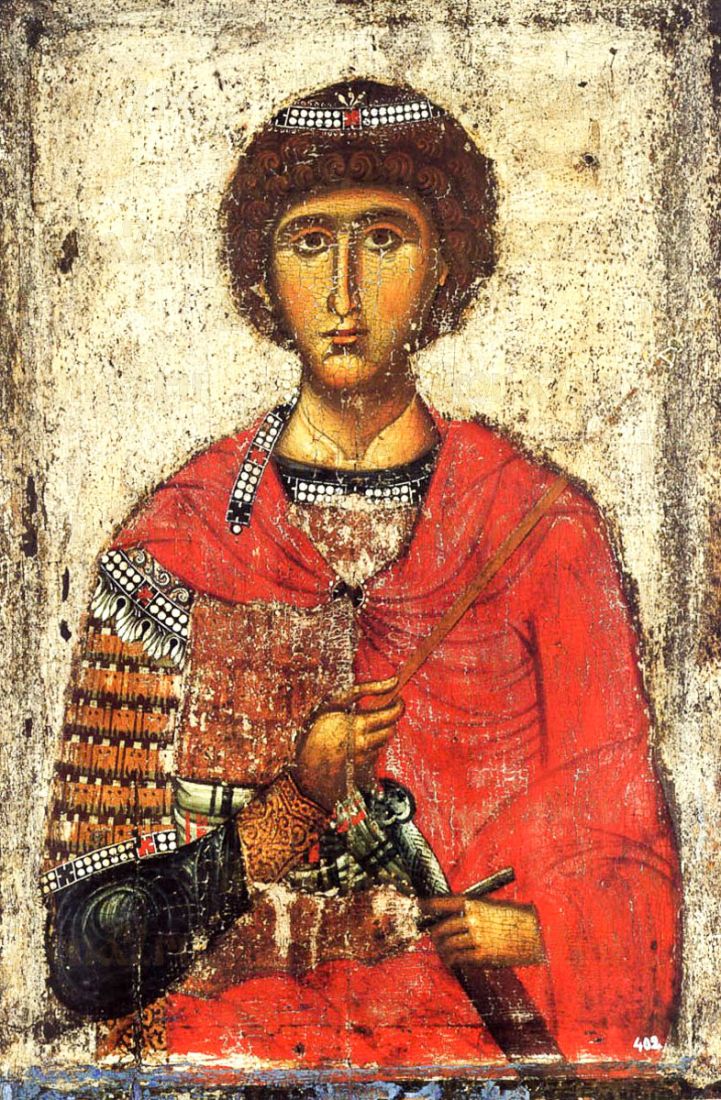 Икона Георгий Победоносец (копия 13 века)