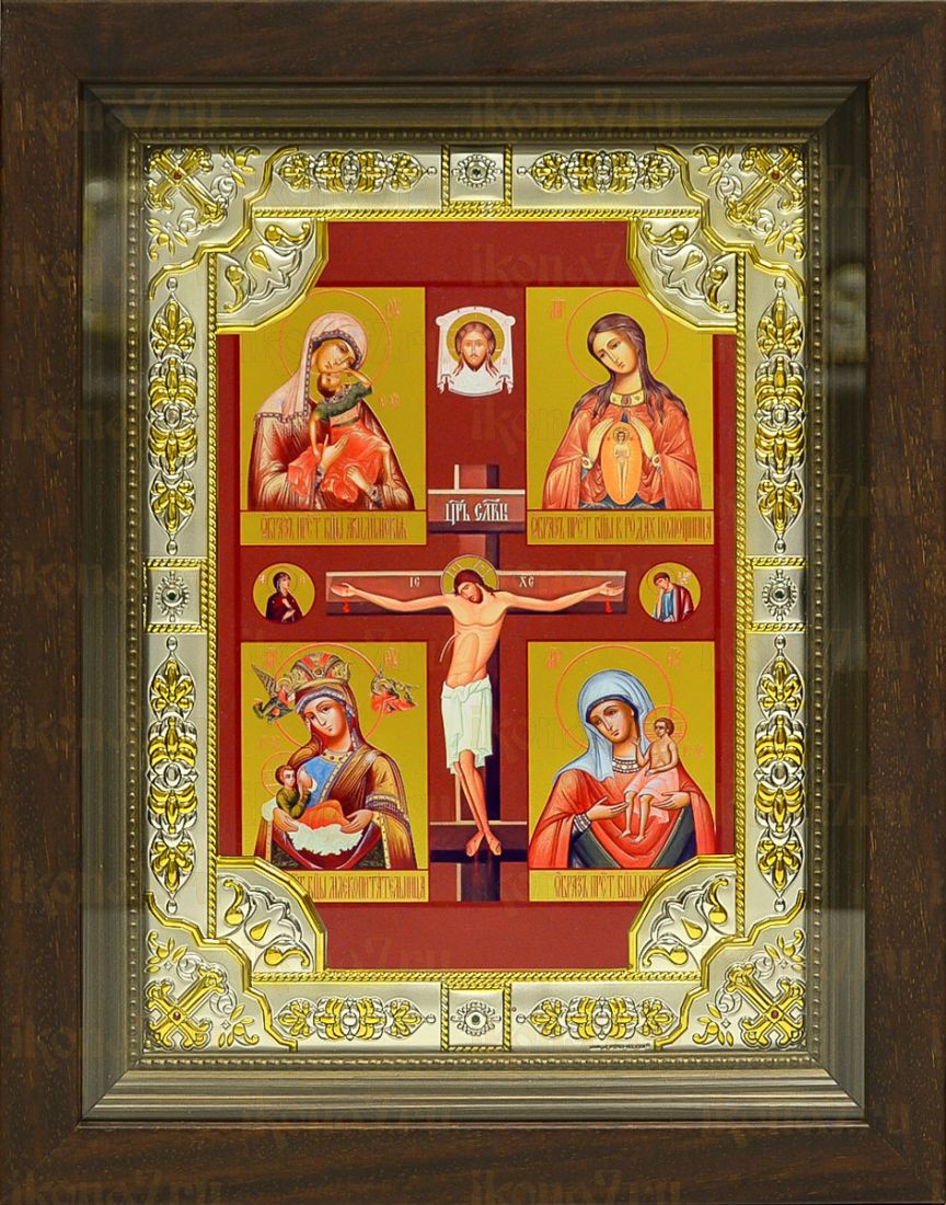Материнская икона Божией Матери (24х30), серебро