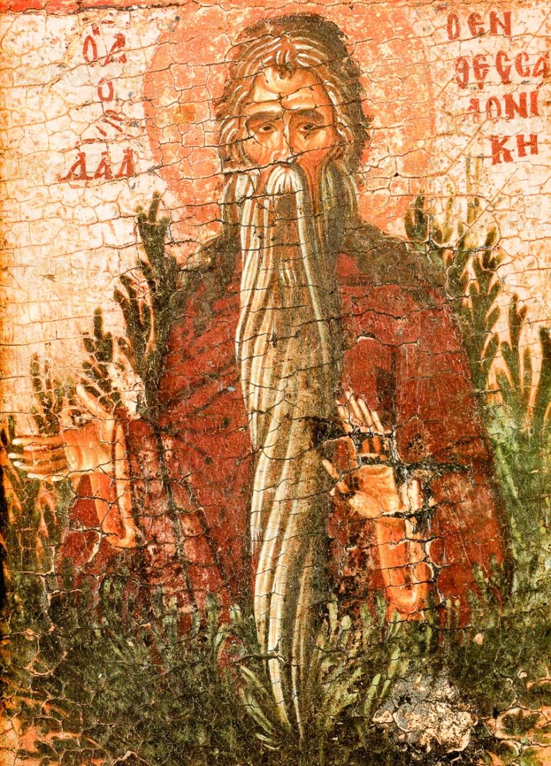 Икона Давид Солунский (копия старинной)
