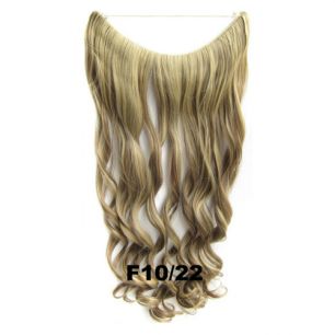 Искусственные термостойкие волосы на леске волнистые №F010/022 (60 см) - 100 гр.