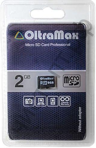 Карта памяти micro SD 2GB OltraMax без адаптера BL-1