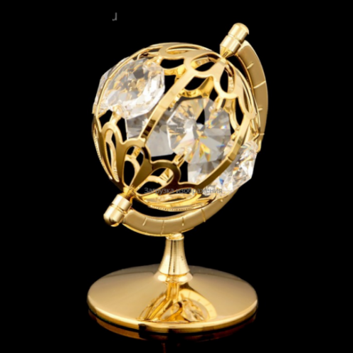 Глобус с кристаллами Swarovski. Изысканный сувенир