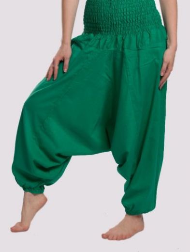 Женские однотонные хлопковые штаны алладины, купить в СПб в интернет магазине