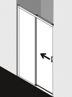 Душевая дверь Kermi Atea для ниши AT D2R/L схема 1