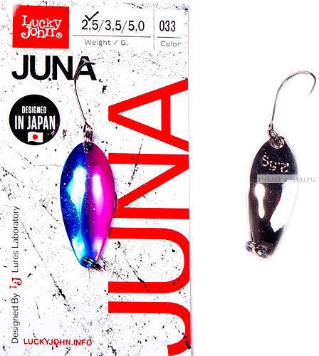Блесна колеблющаяся Lucky John Juna 2,5 гр / 30 мм / цвет: 033