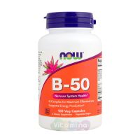 Now Foods B-50 (Комплекс витаминов группы B) 100 капс