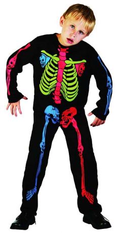 Костюм - скелет детский мультицвет