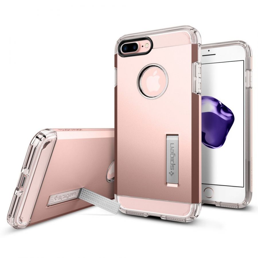 Чехол Spigen Tough Armor для iPhone 8 Plus розовое золото