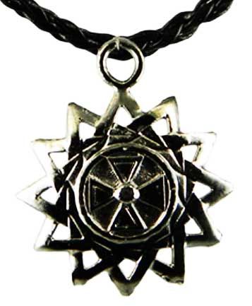 Медальон металлический Крест в солнце