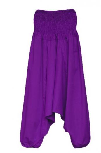 фиолетовые женские штаны алладины для йоги, купить в Москве