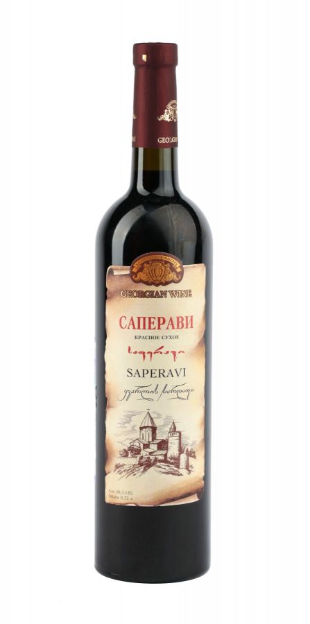 Вино Саперави, Кварельский Погреб, красное, сухое, 0,75