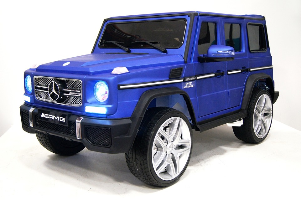 153. Детский электромобиль Mercedes-Benz G65 blue matt