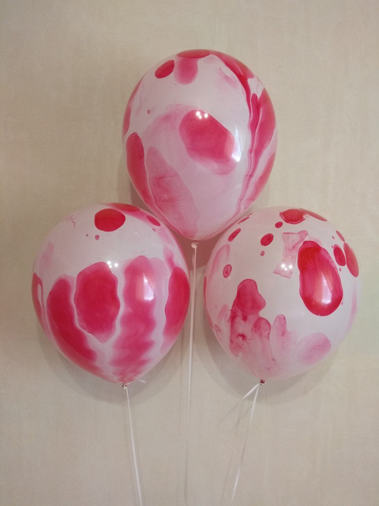 Розовый Оникс латексные шары с гелием