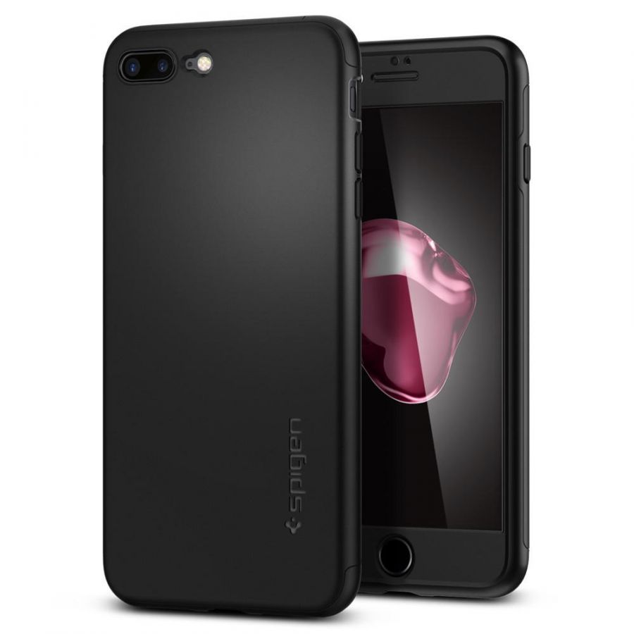Чехол Spigen Thin Fit 360 для iPhone 8 Plus черный