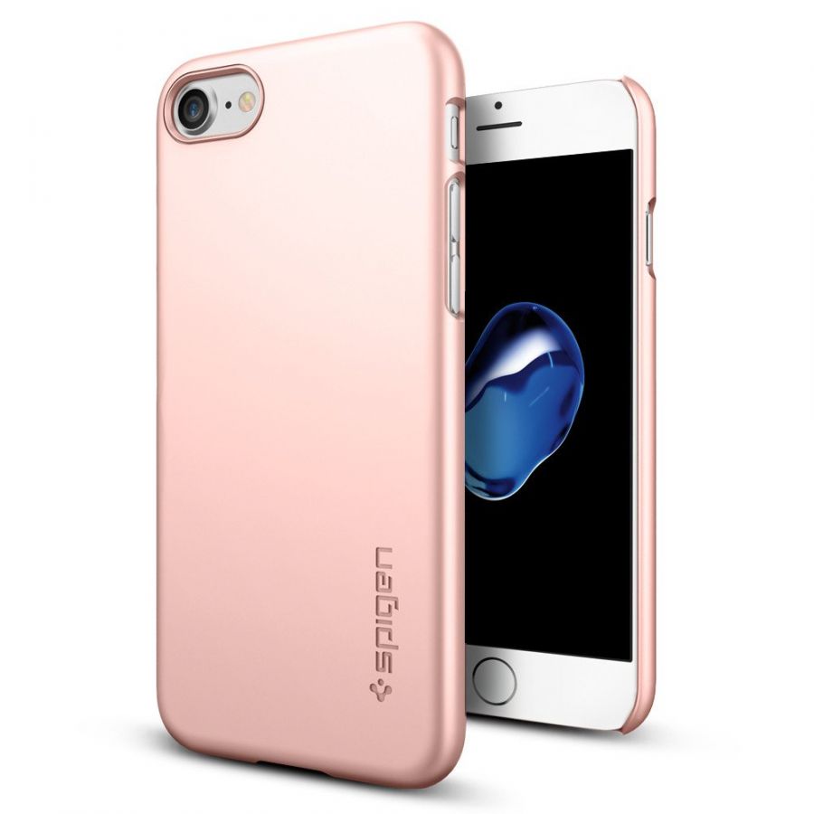 Чехол Spigen Thin Fit для iPhone 7 розовое золото