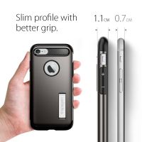 Чехол Spigen Slim Armor для iPhone 7 темный металлик