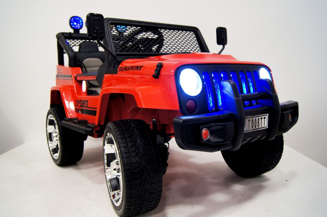 413. Детский электромобиль Jeep Sahara-3 red