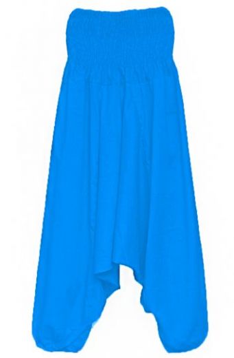 Голубые индийские штаны алладины, фото