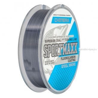 Леска Chimera Sportmaxx Fluorocarbon Coating Steel Smoke 100 м