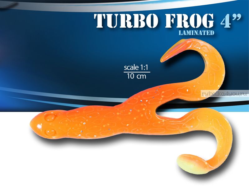 Мягкая приманка Relax Turbo Frog  4"  10см / упаковка 5 шт / цвет:  TF4-L119